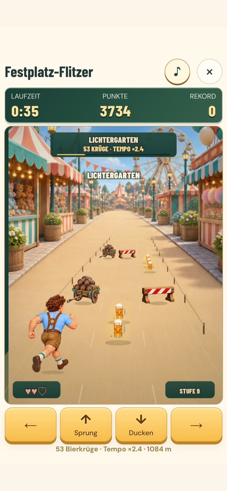 Fairground Dash gameplay