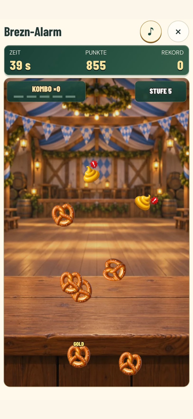 Pretzel Panic gameplay