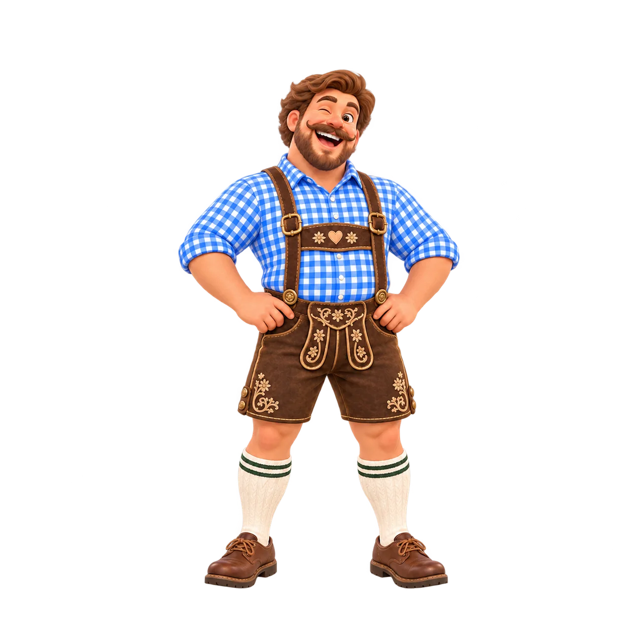 Der Bier Bua in Lederhose